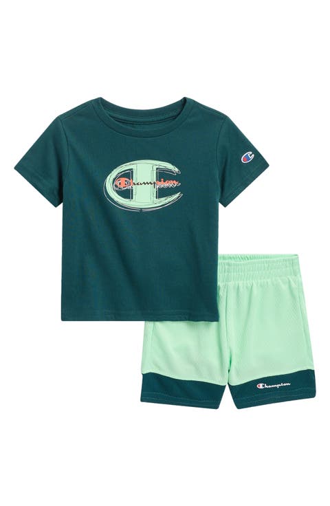 Graphic Tee & Mesh Shorts Set (Baby)