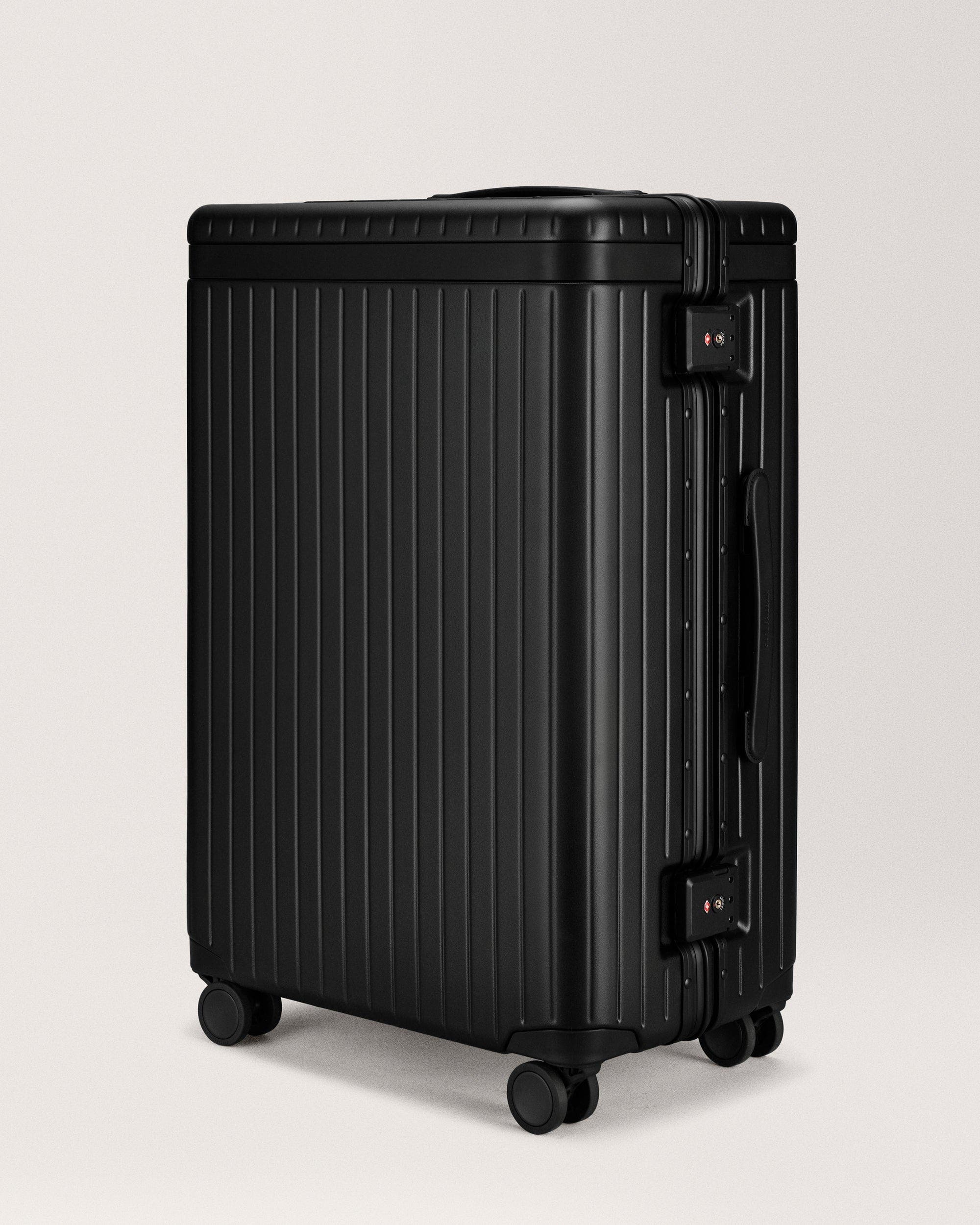 Carl Friedrik The Check-in Suitcase, Alternate, color, Black / Black