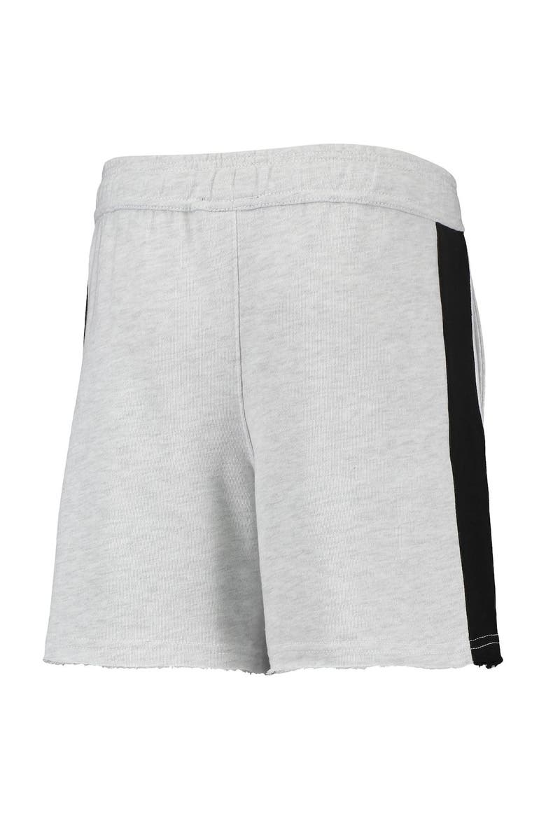 Youth Heathered Gray Brooklyn Nets Wingback Shorts, Alternate, color, Heather Gray