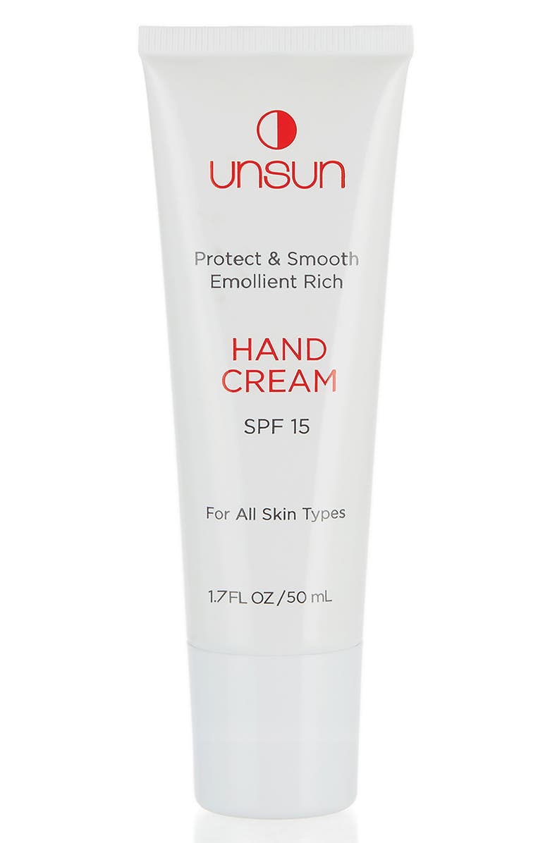 UNSUN Protect & Smooth Emollient Rich Hand Cream SPF 15, Main, color,