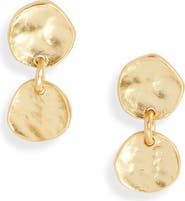 Karine Sultan Medallion Drop Earrings