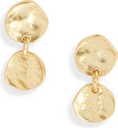 Karine Sultan Medallion Drop Earrings