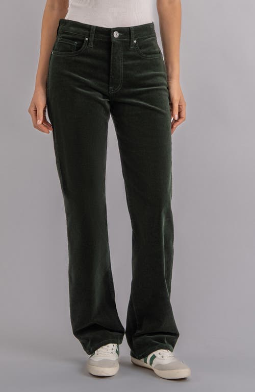 Kut From The Kloth Melissa Relaxed Straight Leg Corduroy Pants In Green