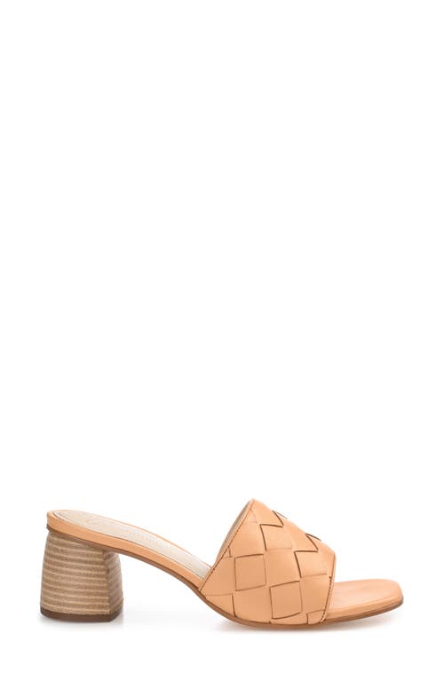Journee Signature Kellee Woven Leather Sandal In Tan