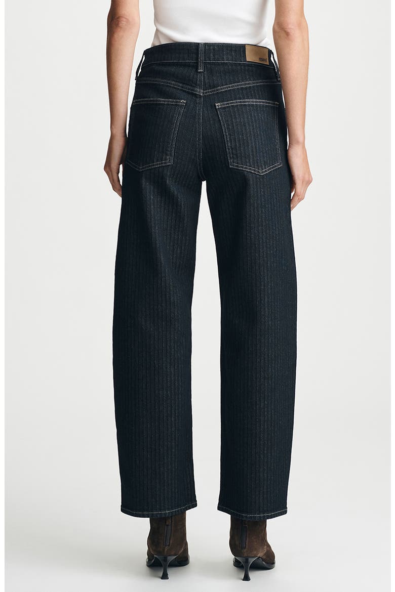 Nica High Waist Barrel Leg Jeans, Alternate, color, DARK DENIM