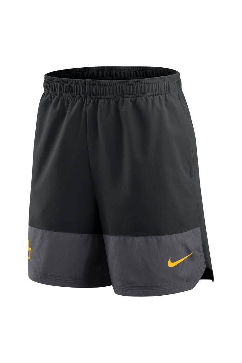 Men's Nike Black Baylor Bears 2025 Sideline Performance Shorts, Alternate, color, Black