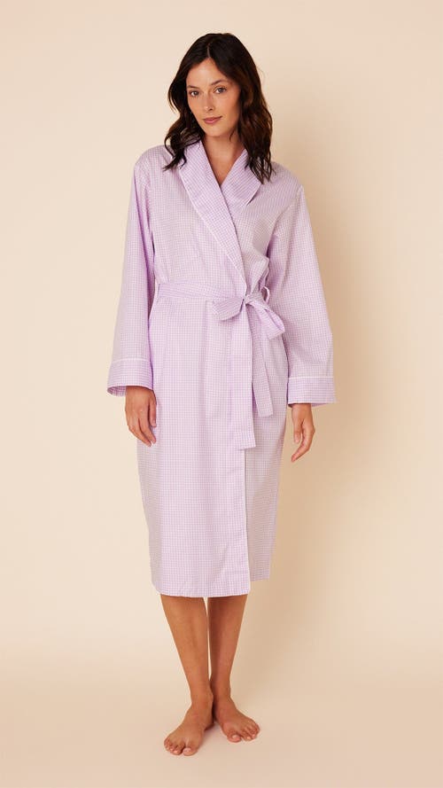 The Cat's Pajamas Luxe Pima Shawl Collar Robe In Pink
