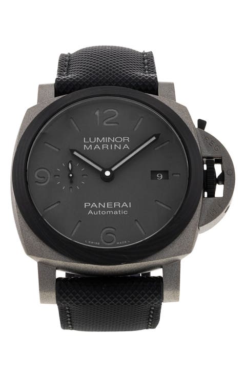 Panerai Preowned 2020 Luminor Marina PAM01662 Leather Strap Watch, 44mm