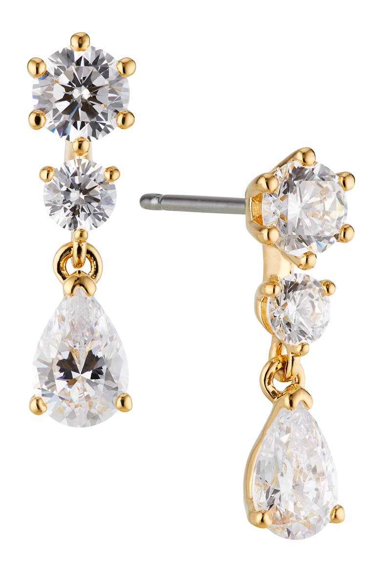 Prima Drop Earrings, Main, color, GOLD