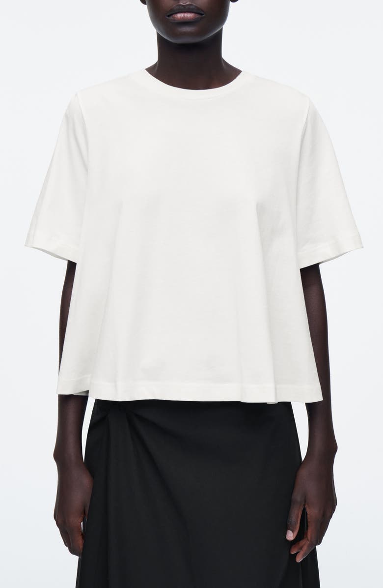 COS Relaxed Organic Cotton Trapeze T-Shirt, Main, color,