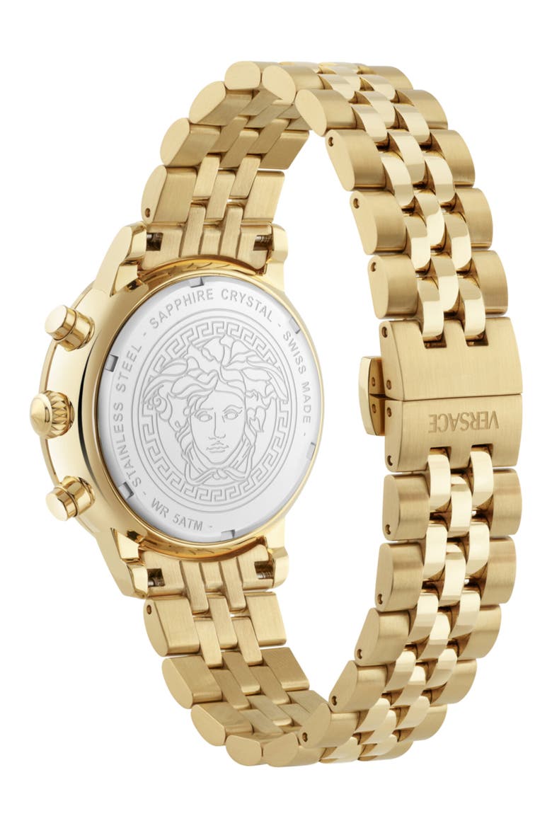 Classic Round Chrono Bracelet Watch, 38mm, Alternate, color, GOLD