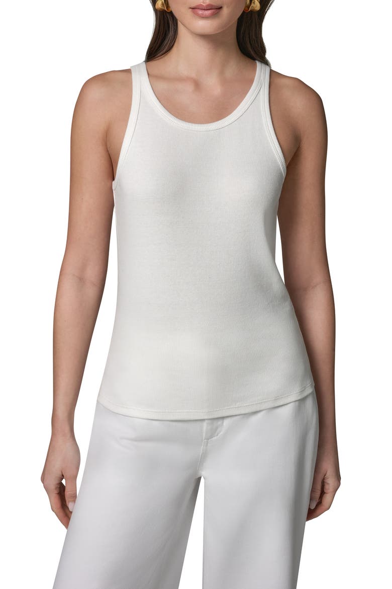Rib Scoop Neck Tank, Main, color, CREAM