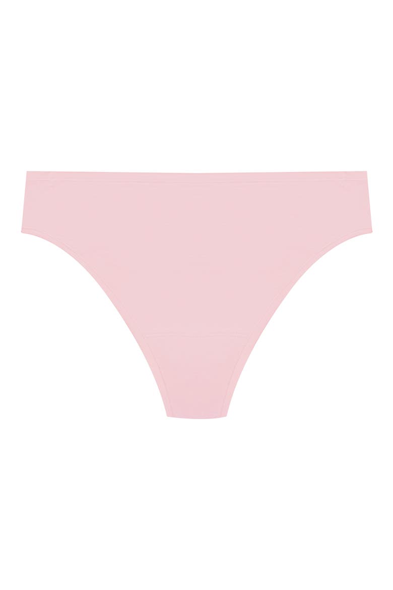 Bliss Bare Stretch Cotton Thong, Alternate, color, PRFCT PINK