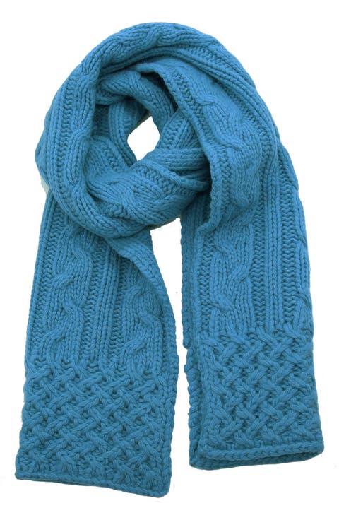 Chunky Cable Knit Scarf