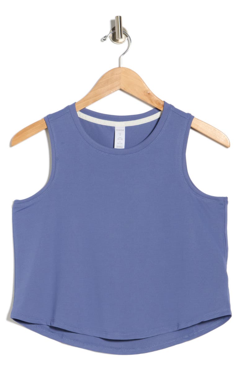 MARIKA Mabel Crop Tank, Alternate, color, Gray Blue