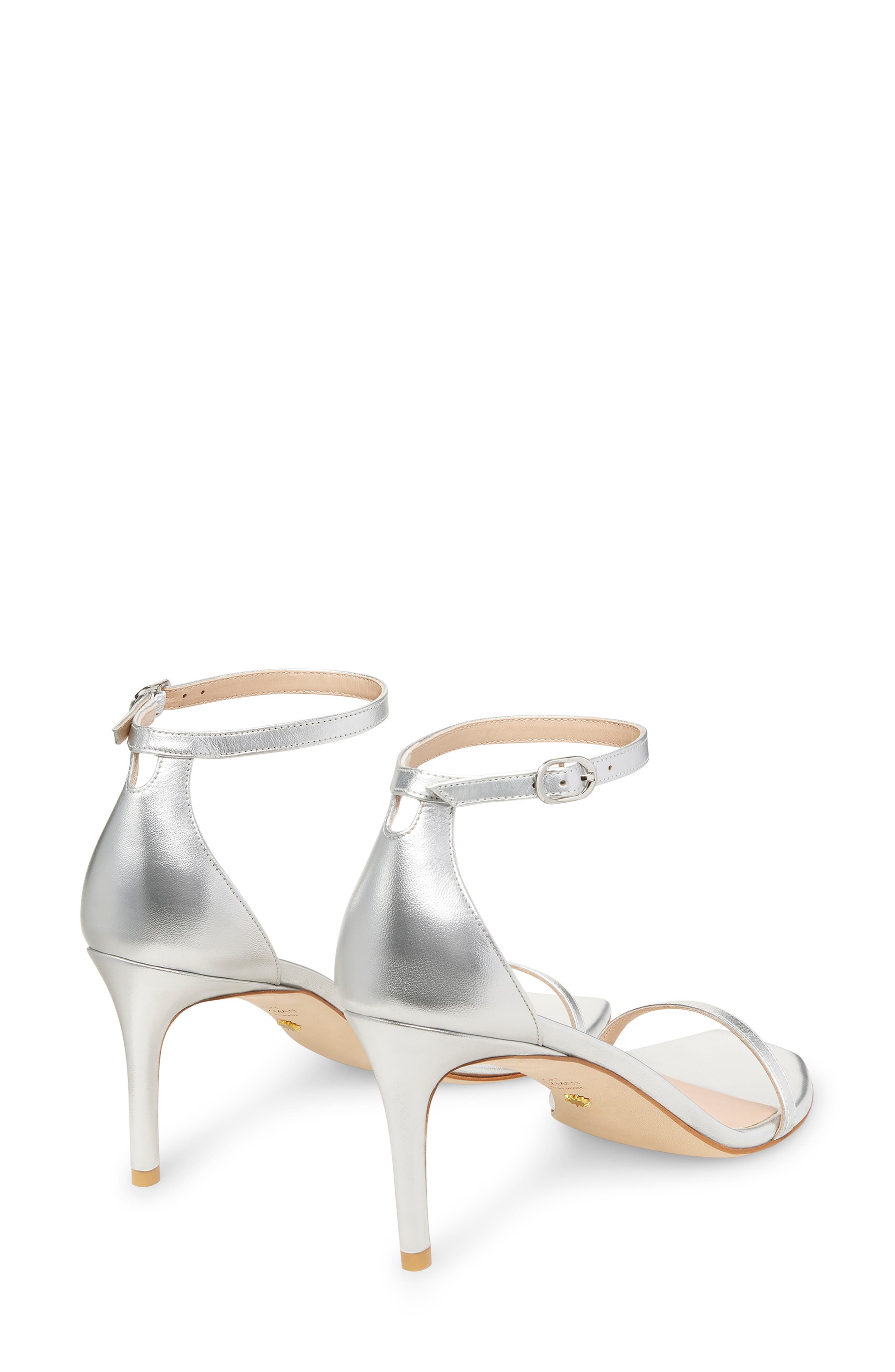 Nudistcurve 75 Sandal, Alternate, color, SILVER