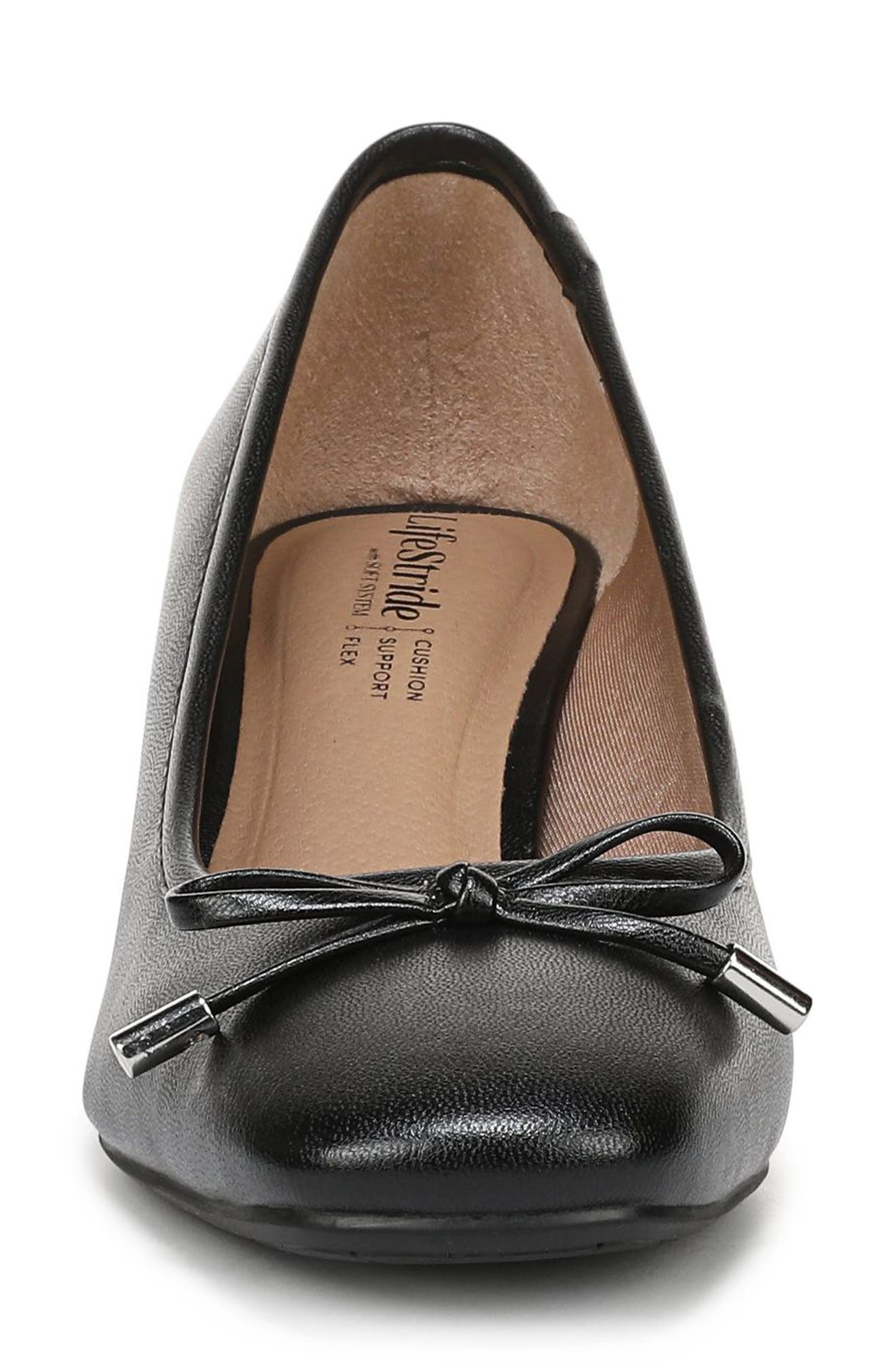 Cora Block Heel Pump, Alternate, color, BLACK WC