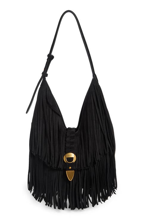 Georgina Fringe Hobo Shoulder Bag