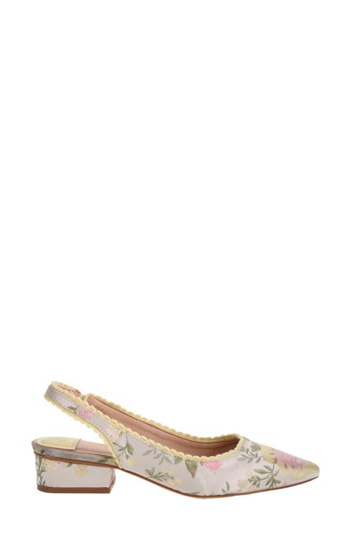 Chinese Laundry Mango Pointed Toe Slingback Flat In Sand Multi