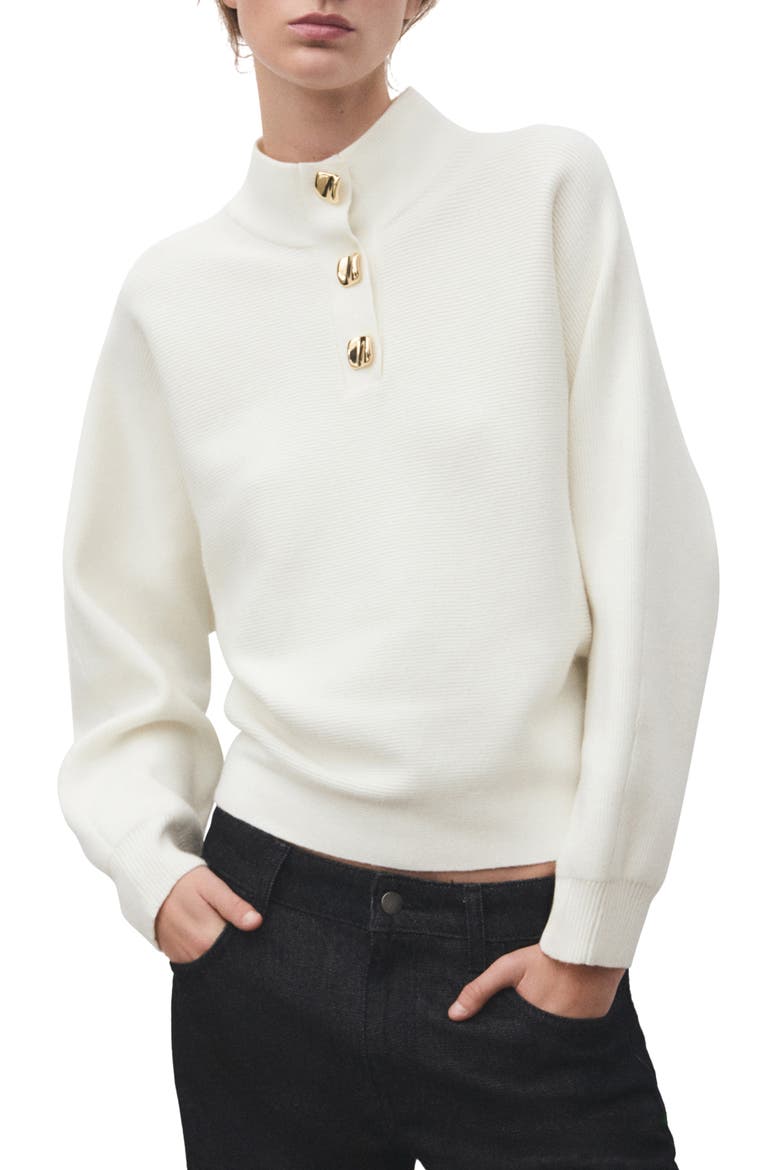 Uptown Polo Sweater, Main, color, ECRU