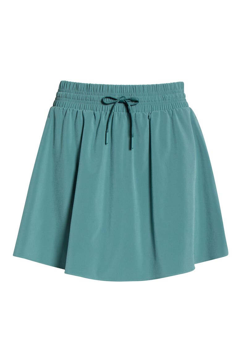Active Stretch Woven Skirt, Alternate, color, DUSTY TEAL