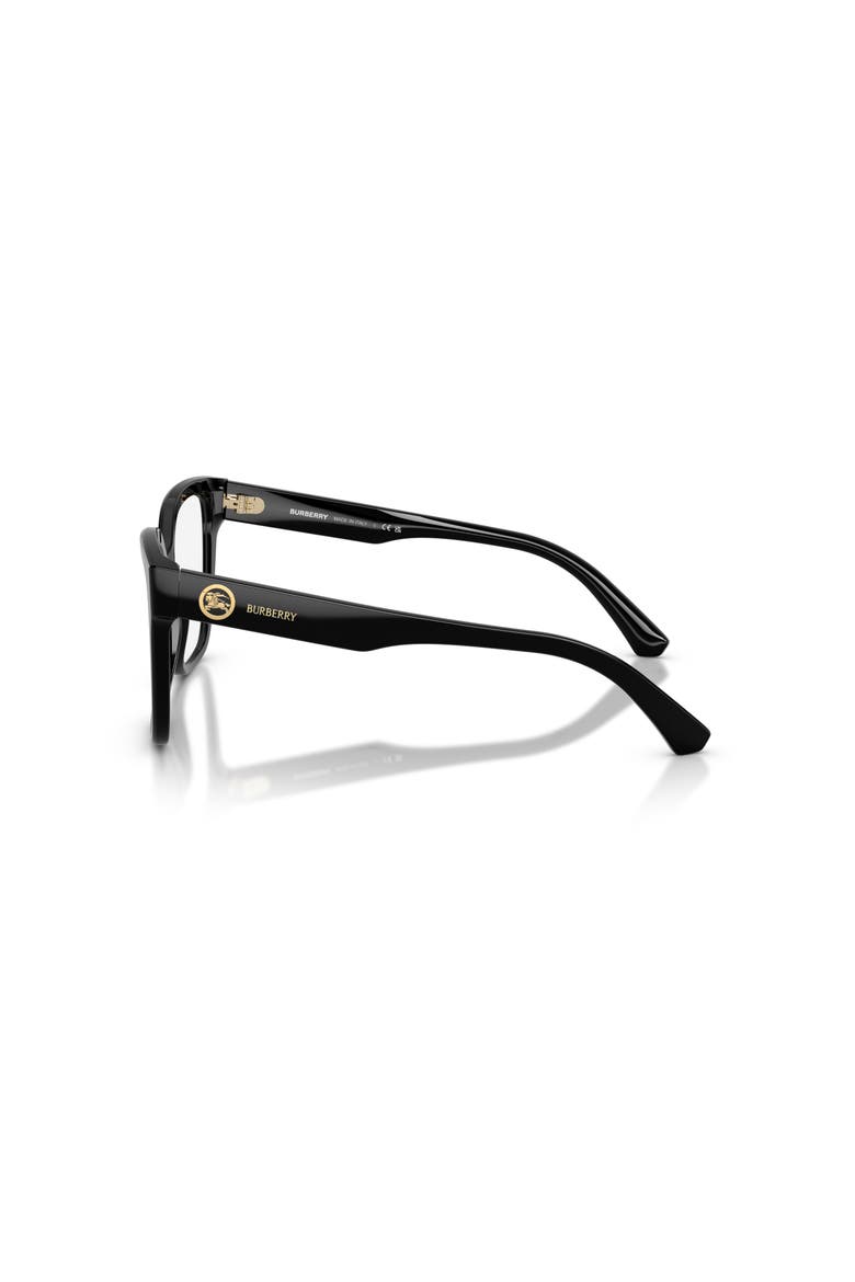 51mm Square optical glasses, Alternate, color, Black