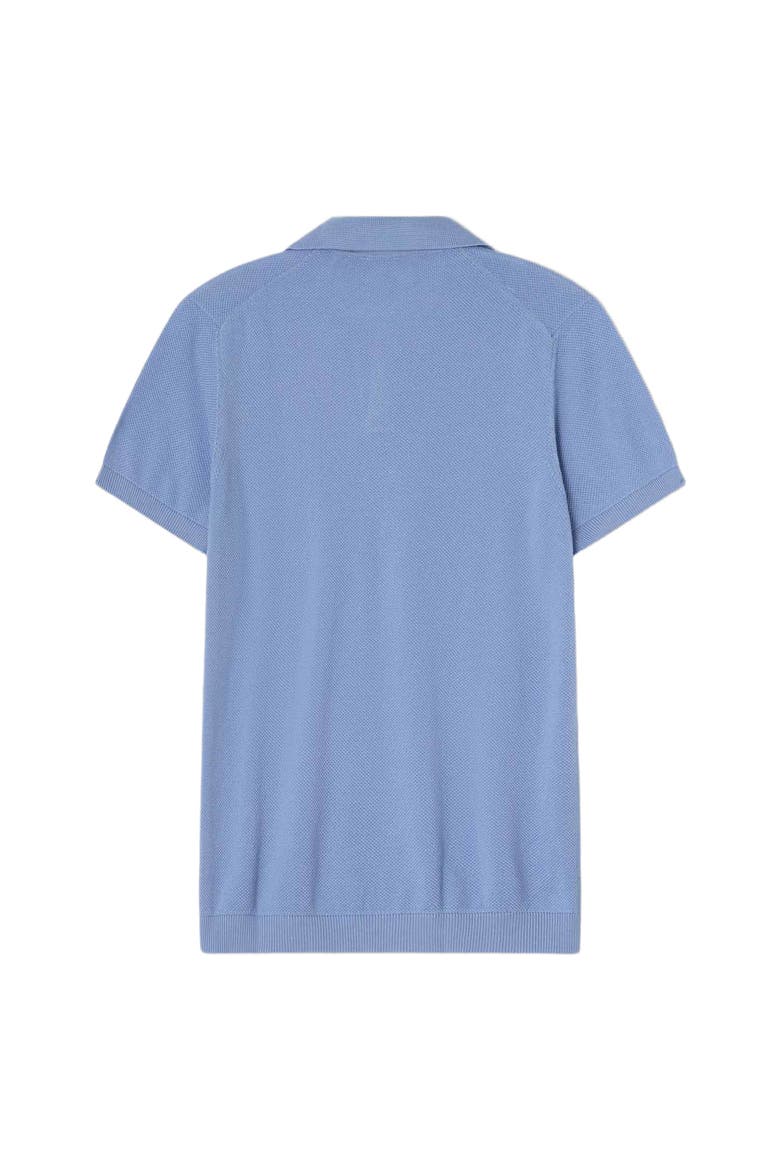Randall Cotton Cashmere Johnny Collar Sweater, Alternate, color, Indigo Blue