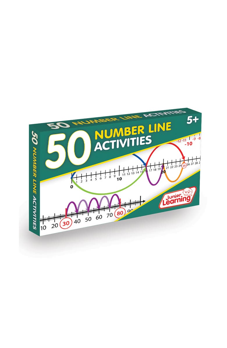 Junior Learning 50 Number Line Activities Learning Set, Main, color, Multicolored