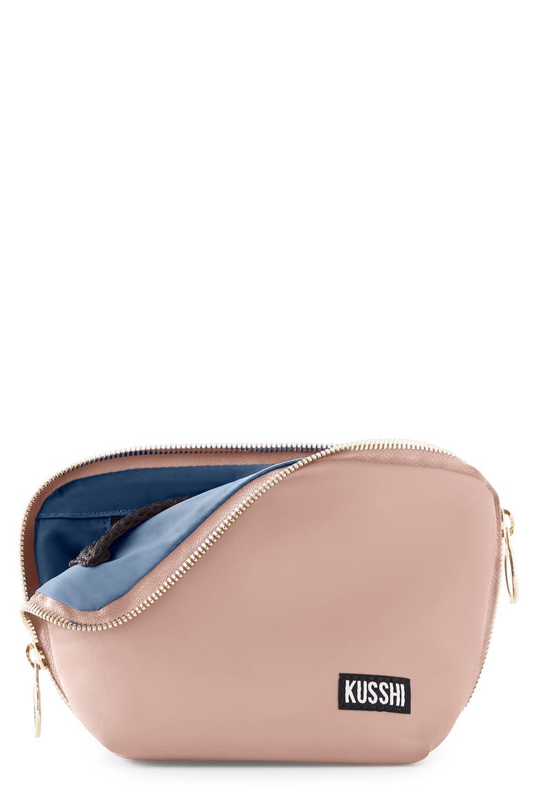 Everyday Makeup Bag, Main, color, BLUSH/ COOL GREY