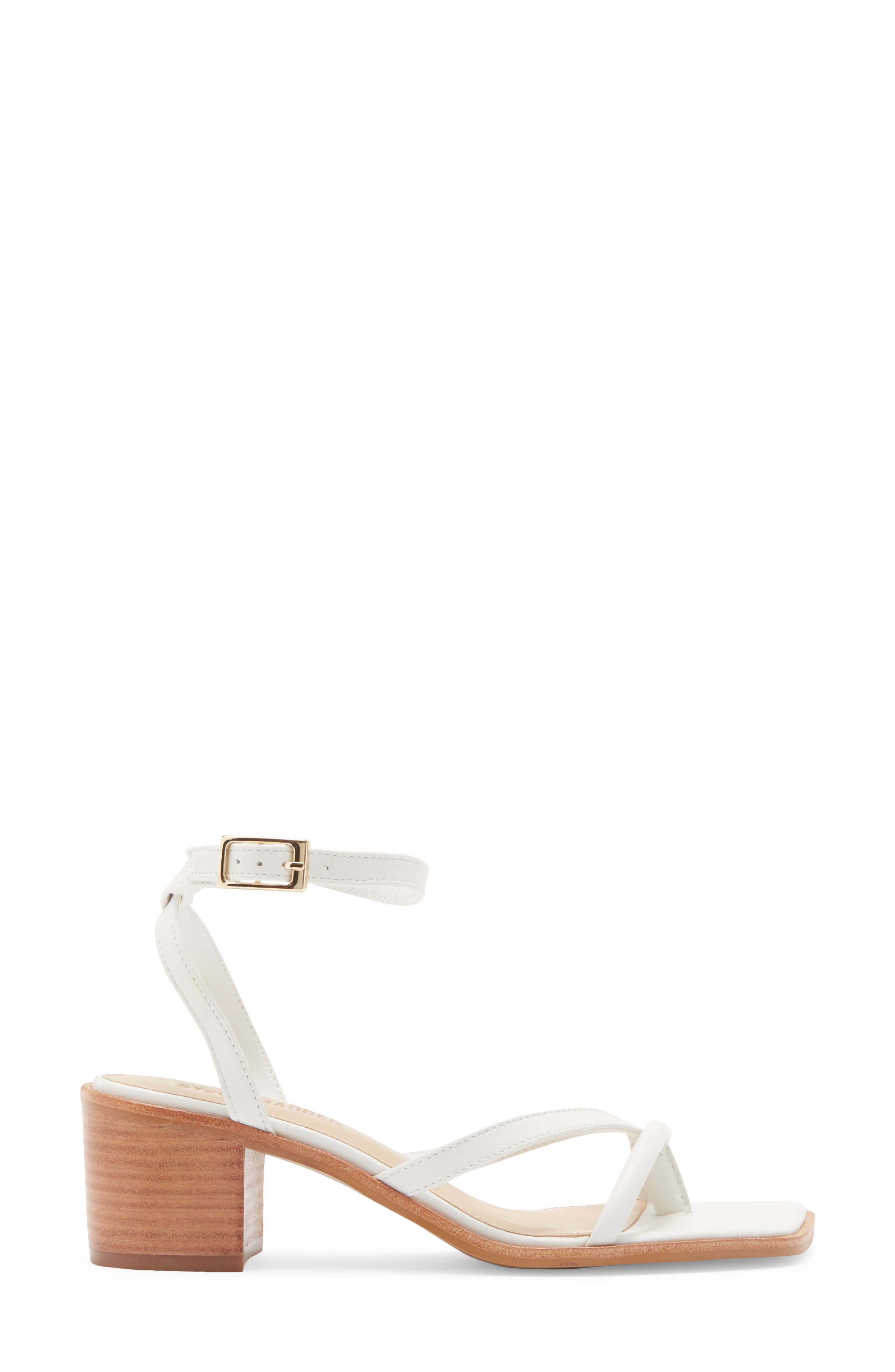 Tilly Block Heel Sandal, Alternate, color, WHITE LEATHER