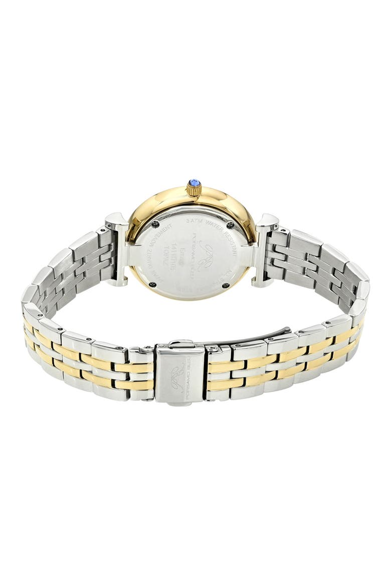 Emma Sunray Dial Bracelet Watch, Alternate, color, SILVER/ TWO-TONE