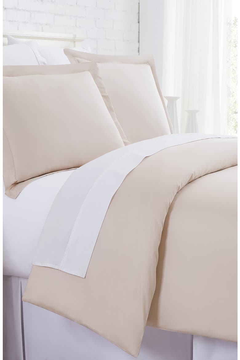 Luxury Collection 300 Thread-Count Long Staple Cotton Oversized Duvet Cover Set, Main, color, SAND
