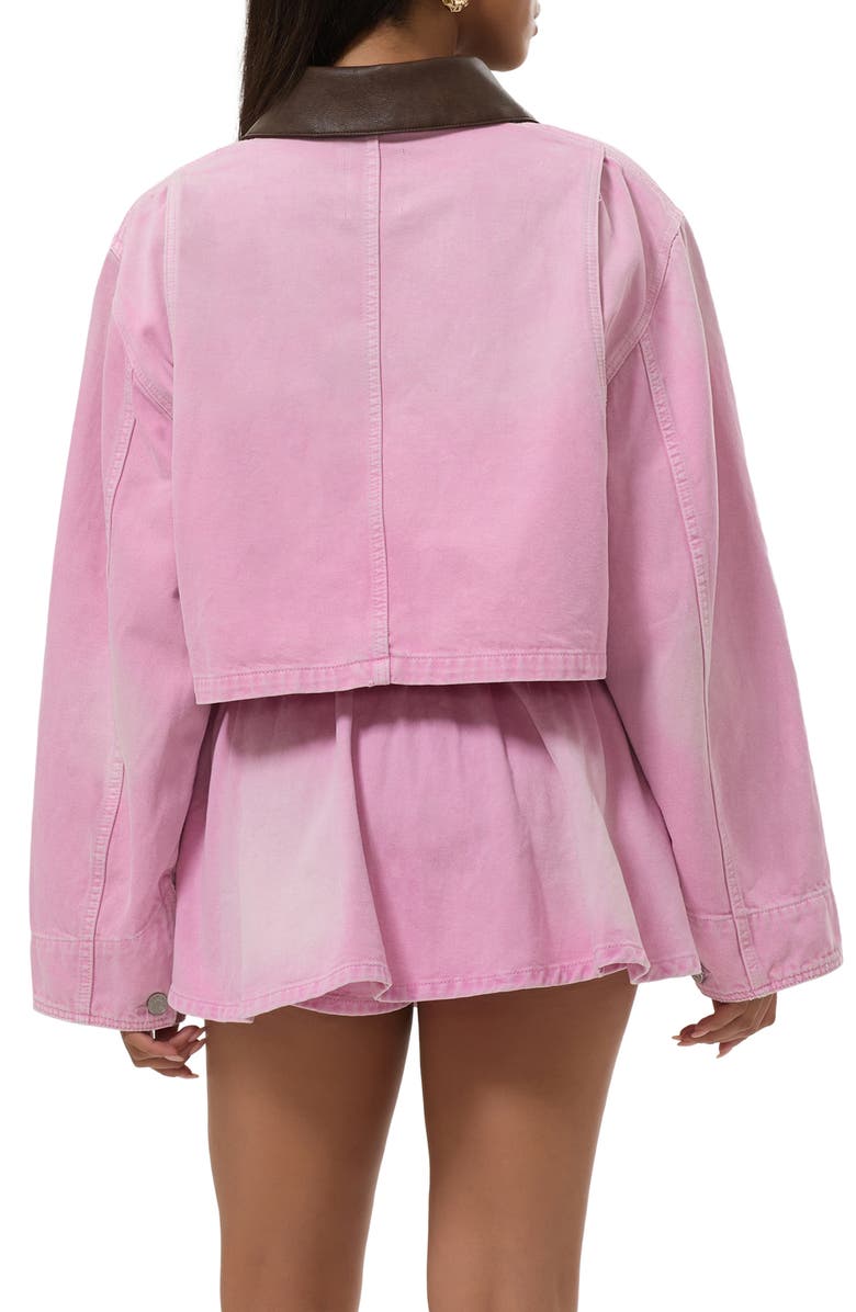AFRM Tanner Crop Utility Jacket, Alternate, color, Soft Pink Wash