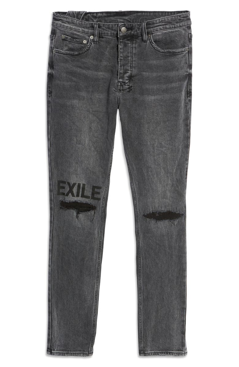 Ksubi Chitch Exile Trashed Men's Ripped Slim Fit Jeans, Alternate, color,