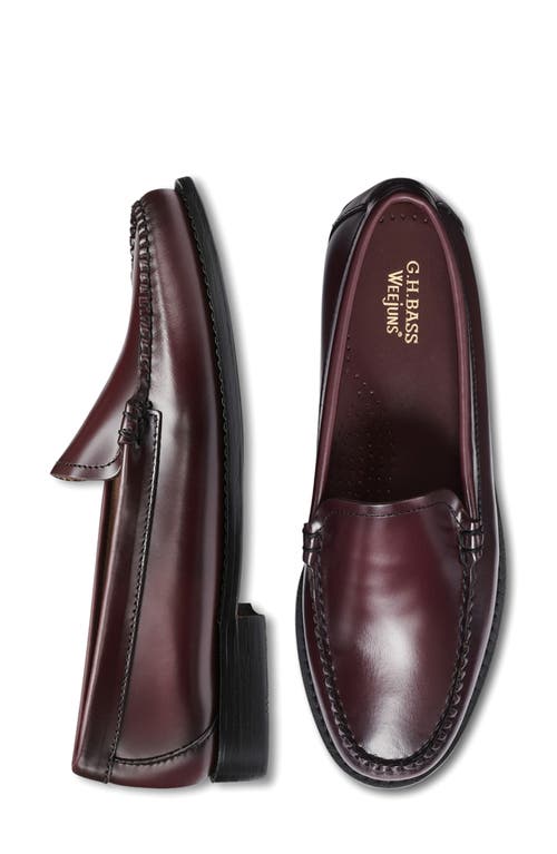 G.h.bass Weejun Venetian Loafer In Burgundy