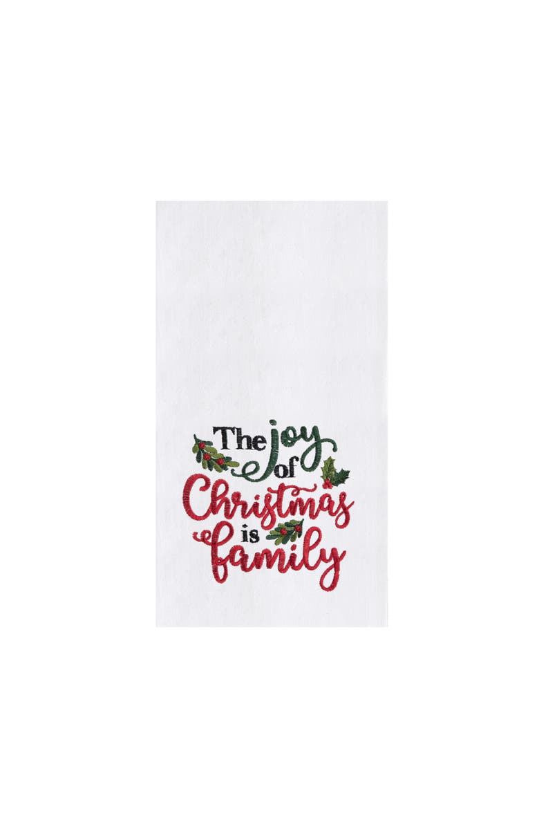 C&F Home Joy of Christmas Family Towel, Main, color, Red