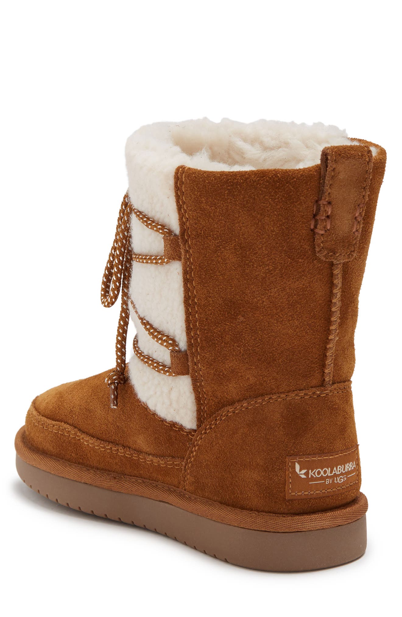 KOOLABURRA BY UGG Michon Faux Fur Detail Boot, Alternate, color, CHESTNUT