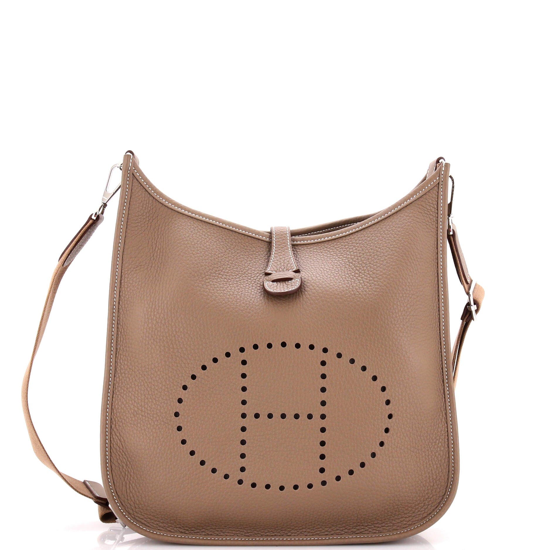 Pre-Owned Hermes Evelyne Bag Gen III Clemence PM, Main, color, 