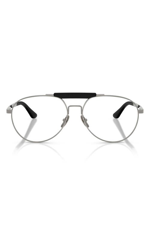 Scuderia Ferrari 56mm Pilot Optical Glasses In Metallic