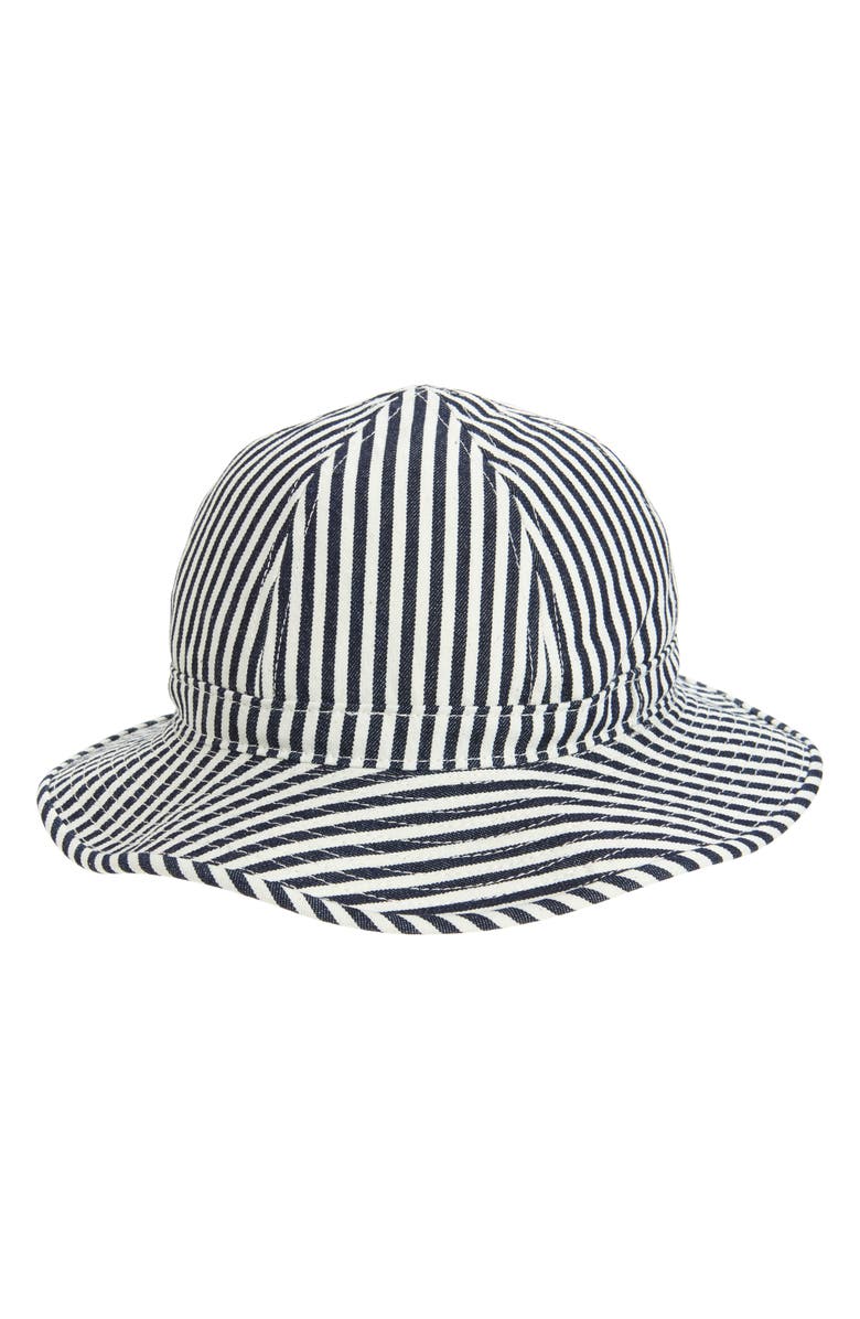 BEAMS Stripe Cotton Bucket Hat, Main, color, Hickory Stripe