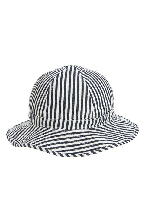 Stripe Cotton Bucket Hat