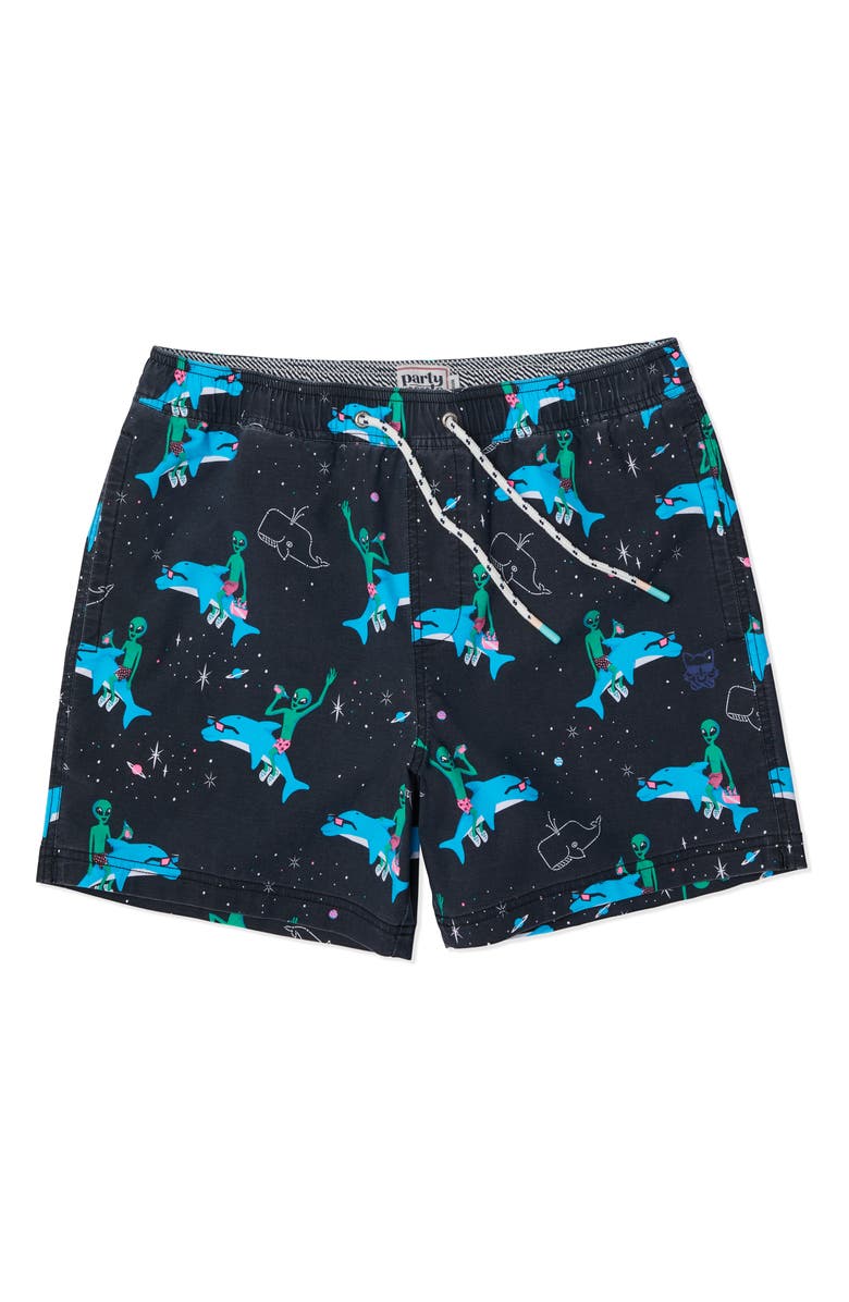 Party Pants Nice Dreams Swim Trunks, Alternate, color, Black