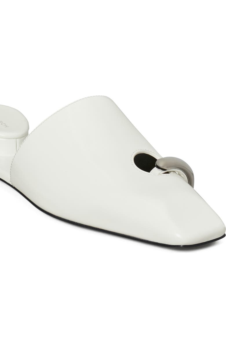Tory Burch Pierced Mule, Alternate, color, Bianco / Silver