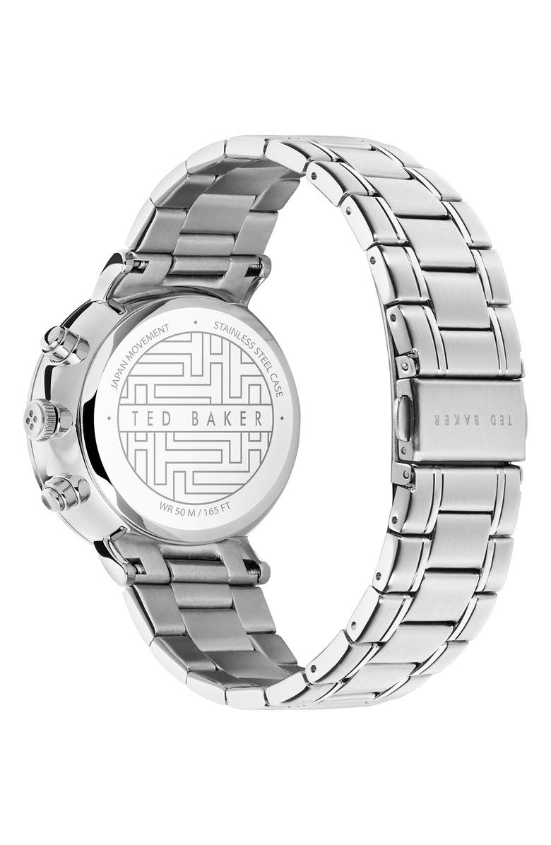 Ted Baker London Mimosaa Chronograph Bracelet Watch, 41mm, Alternate, color, Silver