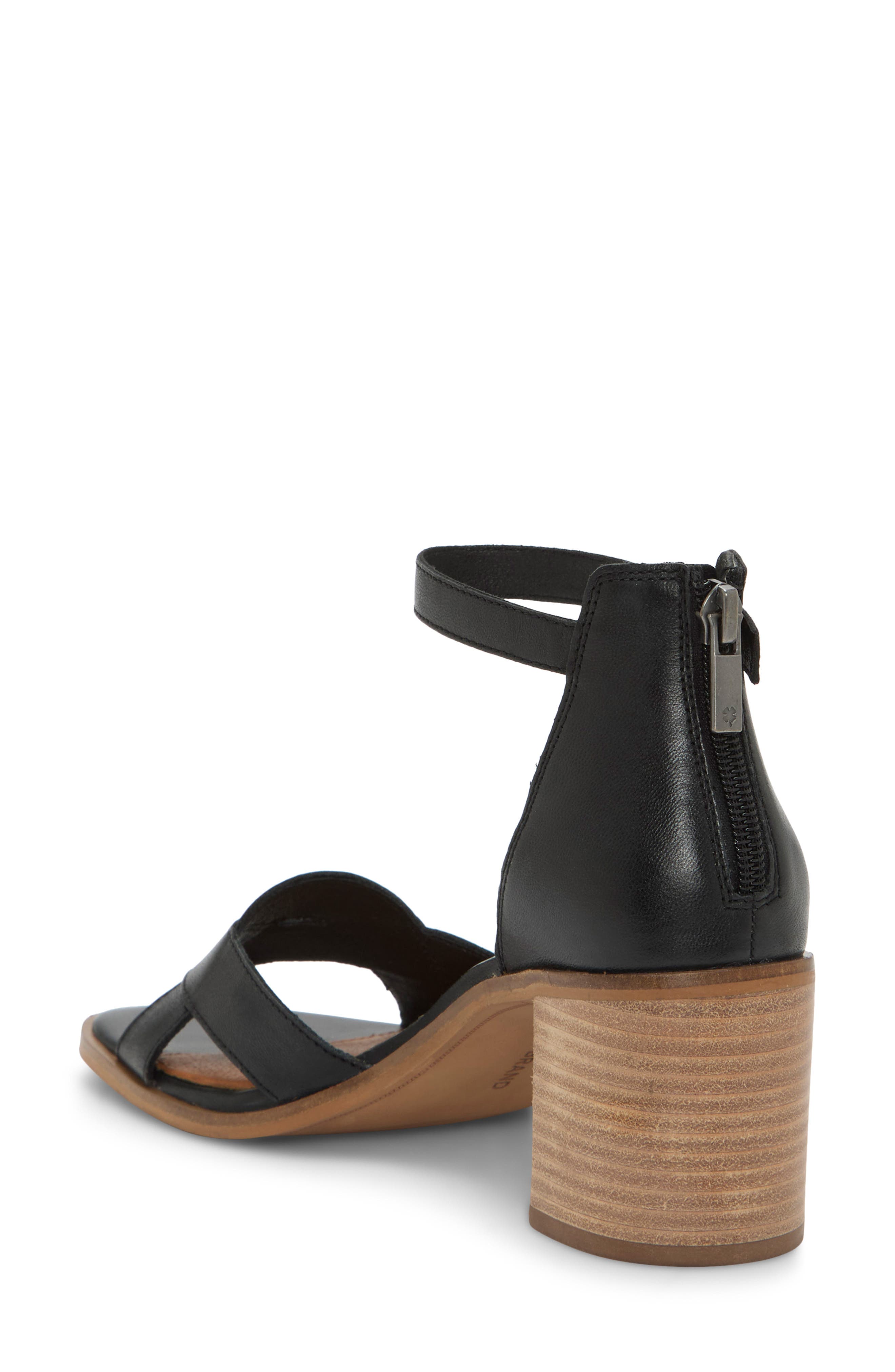 Lucky Brand Sarwa Ankle Strap Sandal, Alternate, color, Black