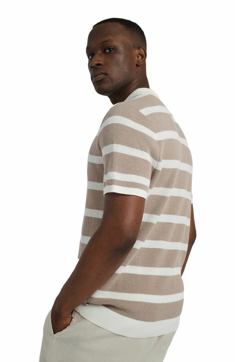 Onia Cotton Textured Knit Polo, Alternate, color, 