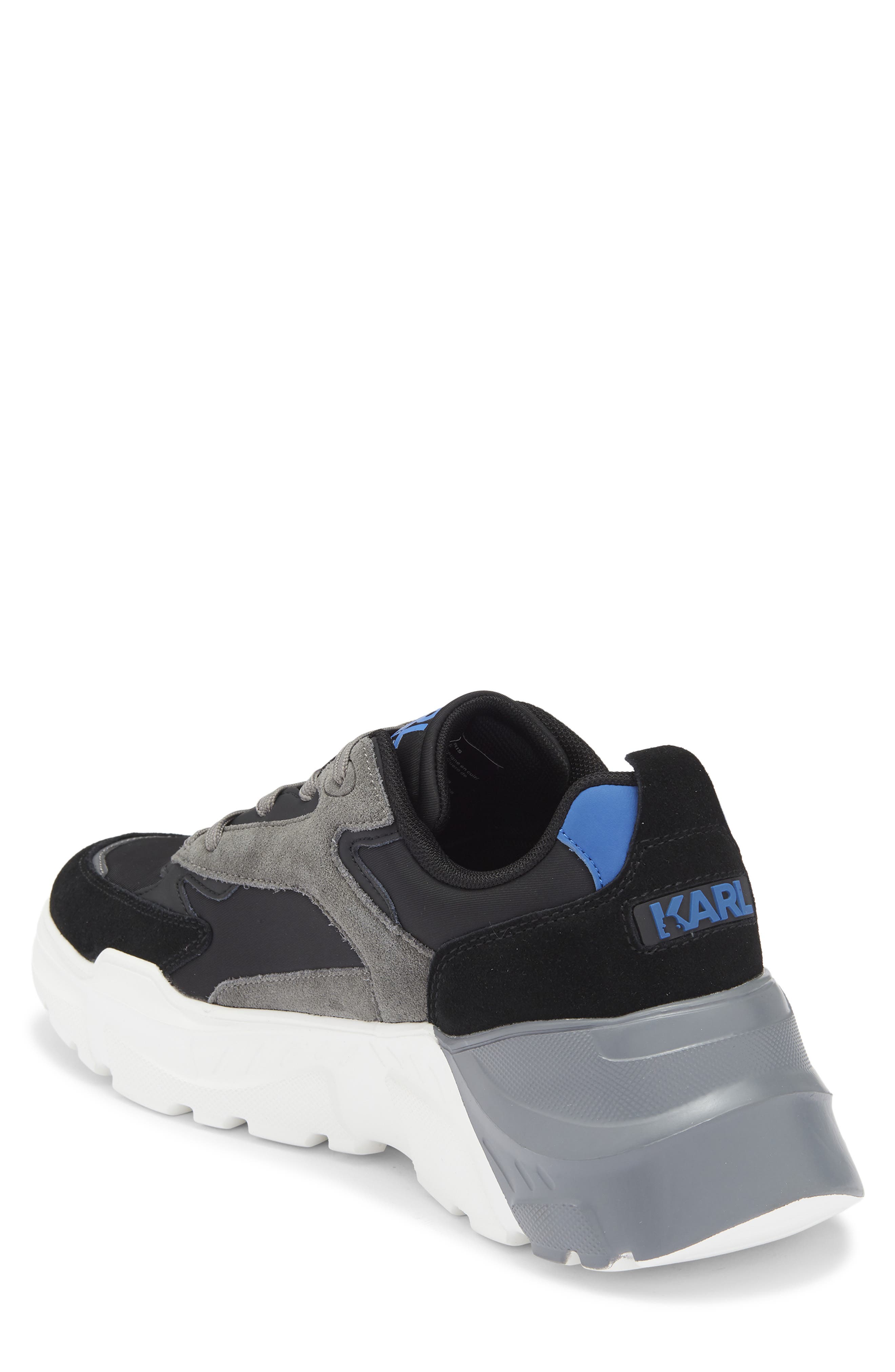 KARL LAGERFELD PARIS Runner On Two Sneaker, Alternate, color, Grey