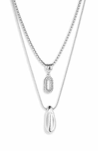 Double Line Charm Necklace