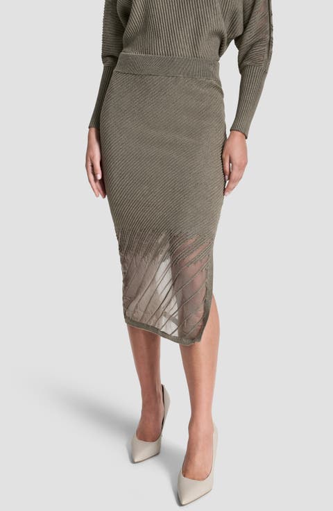 Illusion Rib Sweater Skirt