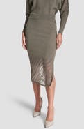 DKNY Illusion Rib Sweater Skirt
